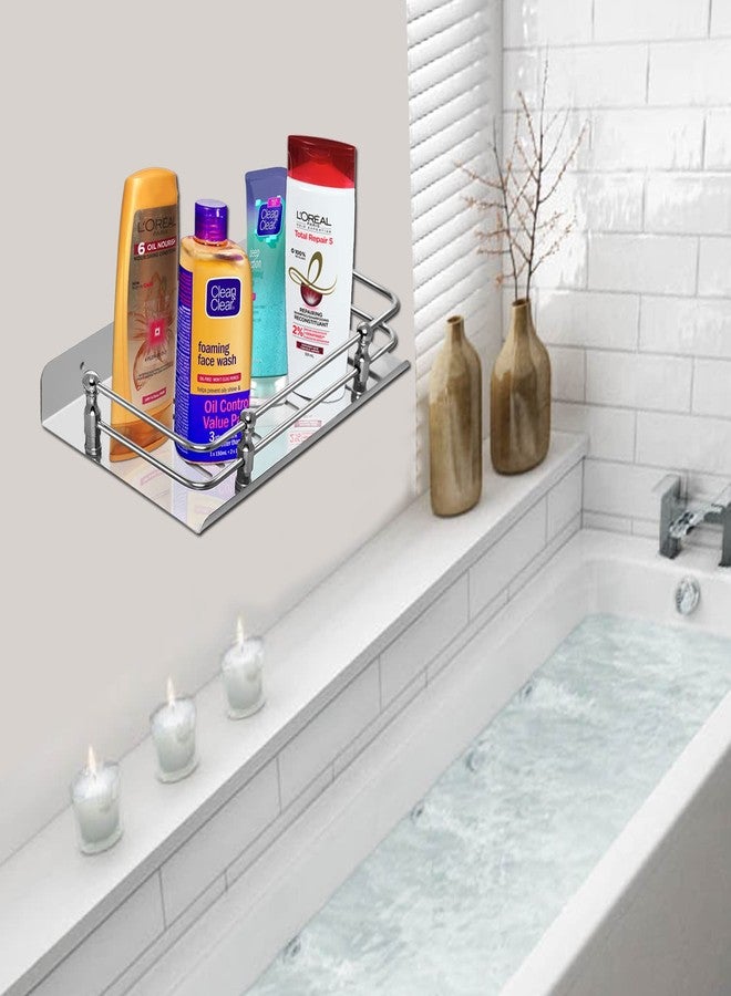 KEEPWELL Stainless Steel Glossy Shelf for Bathroom, Kitchen (Silver, 9 Inch) - Image 5